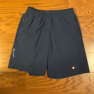 Small blue Champion shorts w/ liner.